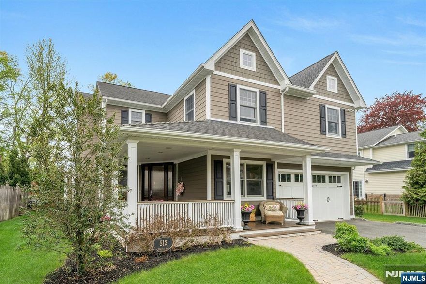 The home youâ€™ve been waiting for has just hit the marketâ€”and it wonâ€™t last! Located in the highly desirable Somerville school district, this custom-built home (2010) offers exceptional space, style, and comfort. Conveniently located to all schools, NYC transportation, Houses of Worship and downtown Ridgewood. The inviting front porch is the perfect spot to enjoy your morning coffee while taking in the neighborhood. Step inside to a grand entry foyer with 9-foot ceilings that opens into a thoughtfully designed open floor plan. The main level features a spacious living room with a gas fireplace, a formal dining room, and a large eat-in kitchen. The kitchen is truly a chefâ€™s dream, complete with high-end appliances, soft-close cabinetry, and an enormous butcher block island ideal for cooking and entertaining. A rare bonus is the expansive basement with 9-foot ceilings and a full bath, already framed and plumbedâ€”ready for your custom finishing touches. The space easily accommodates a family room, home gym, office, or all three. Upstairs, youâ€™ll find four generously sized bedrooms, a convenient second-floor laundry room, and a luxurious primary suite featuring his-and-hers walk-in closets and a private en-suite bath. Additional highlights include crown molding thru out, two-car attached garage, durable Hardie board siding, central vac, CAC, sprinkler system, intercom, surround sound and much more. This is truly an amazing homeâ€”donâ€™t miss your chance to make it your