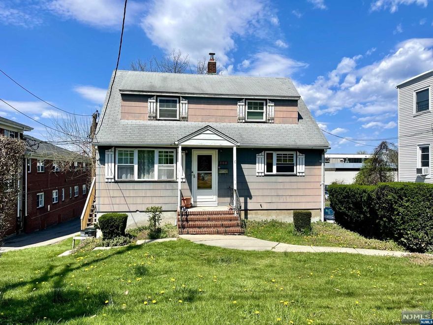 Own your own home in Leonia! This lovely 4 Bedroom Cape Cod with large property approx 50 x 151 (as per tax records). Wonderful Eat in Kitchen with side door. Basement has Laundry and Rear door to walk out to Patio. Bright and Sunny home with 2 bedrooms on the 1st floor and 2 Large bedrooms on 2nd floor. Enjoy living in Leonia with Easy NYC Transportation! Walking distance to Schools. A Must See! Selling home AS-IS condition. Take a look at the the Virtual Tour!