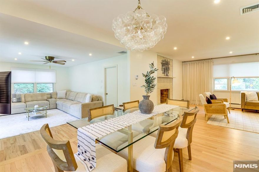 Beautifully and completely renovated ranch located on a quiet street, featuring a desirable open floor plan ideal for modern living. The brand-new kitchen showcases high-end appliances and stylish finishes, reverse osmosis for purified drinking water, complemented by newly renovated bathrooms, including a stunning primary bath. Gleaming hardwood floors and recessed lighting run throughout the home. The spacious bedrooms offer generous closet space, while sliding glass doors lead to a large, fully fenced backyardâ€”perfect for outdoor enjoyment. Convenience abounds with a first-floor washer and dryer, plus an additional set located in the expansive unfinished basement, ideal for storage or flexible use, attached 2 car garage. Landlord provides landscaping and snow removal for easy, low-maintenance living. Home is available furnished (preferred) or unfurnished. No pets permitted. Landlord pays water/sewer. Available for occupancy 2/15