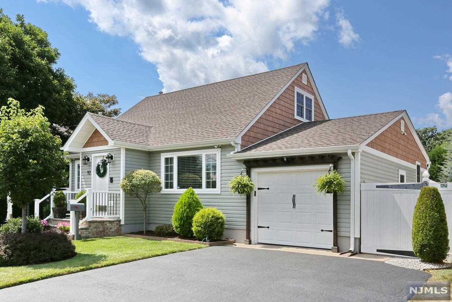 Welcome to this beautiful updated 4 bedroom, 2 bath expanded cape. Not one detail was missed in this showcase looking home. The 1st fl. features newer kitchen with custom cherry cabinets, granite counters, S/S appliances, formal dining room, hardwood oak floors throughout, crown molding, LED lighting, 2 bedrooms, full bath & o/e to a spacious fenced-in yard with beautiful landscaping & patio with pergola. The 2nd fl. features 2 more spacious bedrooms with walk-in closet. Finished basement with home gym, custom bar, full bath, laundry room and lots of storage. New roof and siding. Well insulted high efficiency home with Pella windows resulting in low utility bills. Ring security system and smart home sensors. 1 car attached garage, 4 car transportation. Must see to appreciate. This home will check off all your boxes.