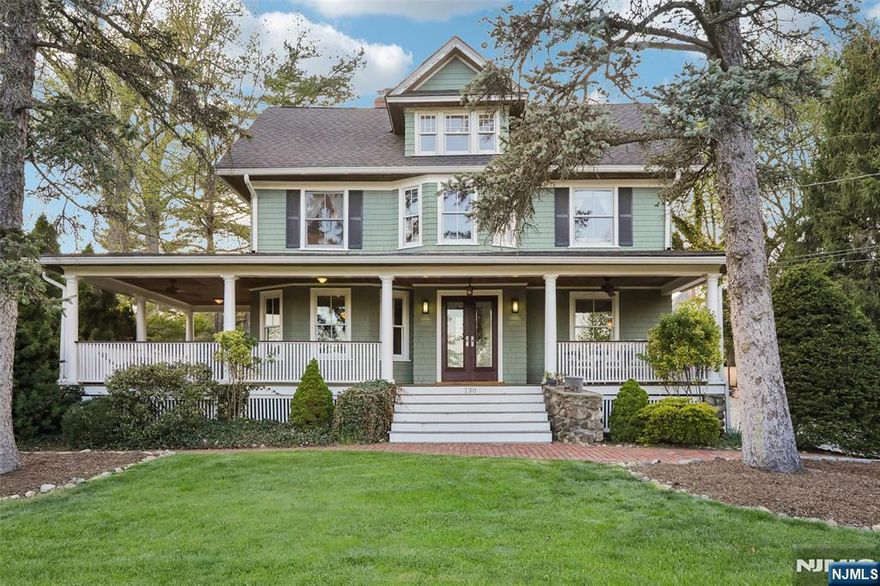 Welcome to this distinctive Colonial, where striking architecture meets an exceptional lifestyle in one of Ridgewoodâ€™s rare downtown locations. Nestled on almost 1/2 acre park-like property, this gem offers effortless access to everything that makes Ridgewood so special. A welcoming wraparound lemonade porch, expansive cobblestone driveway, & bluestone patio create the perfect setting for gathering with family & friends- whether enjoying the Fourth of July parade, fireworks, or everyday moments. Inside, spacious rooms with high ceilings & great flow showcase vintage details, modern updates & timeless character. The home is anchored by a breathtaking great room with a dramatic two-story stone fireplace & radial exposed beams, while oversized windows & French doors fill the space with natural light. Just moments from the library, Graydon Pool, The Bandshell, downtown shops, restaurants, & transportation, this is a rare opportunity to enjoy refined living in the heart of it all.