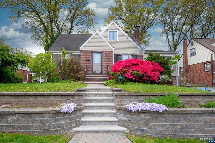 Nestled in a quiet neighborhood of Fair Lawn, this charming Cape Cod home exudes warmth and character. Upon entering the home up the newly redone steps & on to the first floor, you'll be greeted by a sunny living room that's perfect for entertaining. The dining room features an exposed brick wall, giving a rustic feel to the space, while the eat-in kitchen with a new dishwasher, dual ovens, and cozy breakfast nook. Two bedrooms and a full bathroom complete the first floor, providing ample space for guests or a home office. The second floor showcases two additional bedrooms and a full bathroom. The ground floor features a spacious rec room, a half bathroom, and storage space, providing even more living space to enjoy. This home is situated on a beautifully landscaped yard, offering plenty of privacy and serenity. Take in the fresh air and sunshine on the nice patio, perfect for the upcoming summer months. Call us to schedule a tour! 201-398-9898