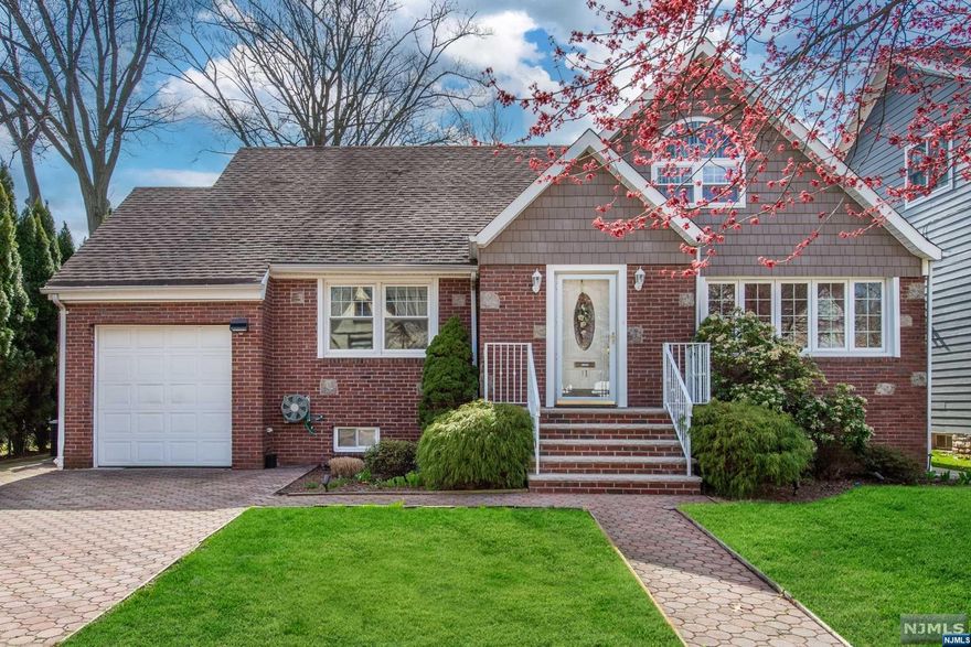 This charming 3-bedroom expanded cape in Clifton's Rosemawr section boasts spacious living areas, high ceilings, and appealing curb appeal. Inside, you'll find a welcoming living room, a renovated bathroom with luxurious amenities, and a kitchen with an eat-in section. Upstairs features an open space perfect for a home office and a comfortable bedroom. Outside, enjoy a double-car driveway, a deck for morning coffee, and a heated pool surrounded by landscaped grounds. Additional highlights include wood floors, a finished basement, central AC. Easy access to transportation, shopping, parks and houses of worship.