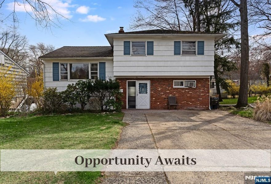 Opportunity awaits to create your very own vision in this Split Level home surrounded by homes of higher value in one of Waldwickâ€™s most desirable Westside Neighborhoods. Enjoy the convenience of being just moments to Transportation, Top-Rated Schools, Waldwickâ€™s thriving Downtown and many local Parks. Whether youâ€™re looking for a Renovation Project for updating this solid Floor Plan or to create a customized Dream Home, this is an incredible opportunity in a sought-after community. Bring your contractor and/or designer. Home is being sold â€œAs Isâ€ except tank scan.