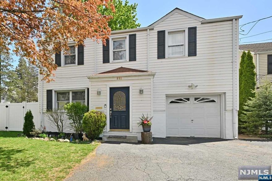 Deceptively large expanded colonial w/huge primary suite on 1st flr, & 4 BRs on 2nd flr, all in the heart of desirable Maywood, NJ! Approx 2500 sq ft! 5 BRs total & 3 full bathrms make this a great option for extended family! 1st flr has living rm, dining rm, updated kitchen w/breakfast bar & skylight, & open flow to large expanded family rm! Additional features include Central AC, attached one car garage, double wide driveway, part finished basement with bonus rm, plus a large private backyard for your upcoming Summer BBQs & gatherings!... and all in walking distance to NYC Bus (1 block away!) schools, parks, & Bergen Town with Target, Whole Foods & more! Great size home, great size backyard, in great town of Maywood!