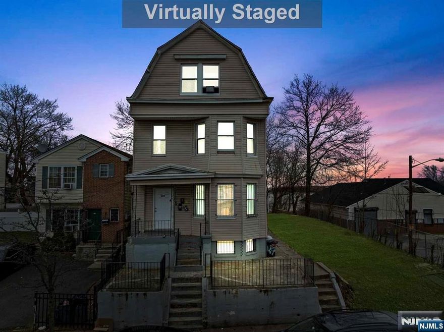 Turnkey 3-Family Property in Newark This prime investment opportunity features two vacant units ready for new tenants and one unit requiring light cosmetic work. The property includes spacious three-bedroom, one-bath units on the first and second floors, along with a cozy one-bedroom, one-bath unit on the third floor. Recent updates include kitchen and bathroom renovations in 2019, as well as a new furnace. With a projected net operating income of $77,256 and a cap rate exceeding 10%, this property offers exceptional cash flow potential.