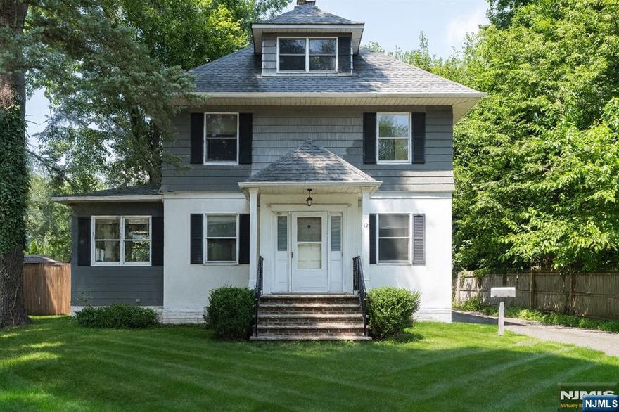 Welcome to 12 Pine Street in the heart of Closter! This charming 3-bed, 2-bath home offers timeless curb appeal, sun-filled living spaces, and a cozy fireplace anchoring the open main level. The kitchen features granite counters and stainless appliances, while the finished basement adds flexible space for work or play. A detached garage and patio complete the backyard setting. With a little vision and polish, this gem has the potential to truly shine. Close to top-rated schools, parks, and NYC transit â€” donâ€™t miss the opportunity to make it yours!