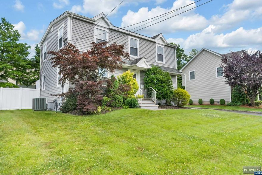 Welcome to this beautifully updated home in New Milford, where modern comforts meet classic charm. As you enter the first floor, you're greeted by an inviting living room and dining room filled with abundance of natural light from many windows. This open and airy space seamlessly flows into a modern kitchen, with stainless steel appliances and granite countertops. A convenient first-floor guest room with a full bathroom completes this level, offering flexibility and comfort. Upstairs, you'll find three spacious bedrooms, each designed for relaxation and comfort, along with a full bathroom. The fully finished basement serves as a versatile rec room, ideal for entertainment or a home gym, and includes a dedicated laundry area for added convenience. Step outside to a private, fenced-in backyard with lush grass, creating an excellent space for entertaining, gardening, or simply unwinding. This home is a centrally located near parks, transportation, and houses of worship.