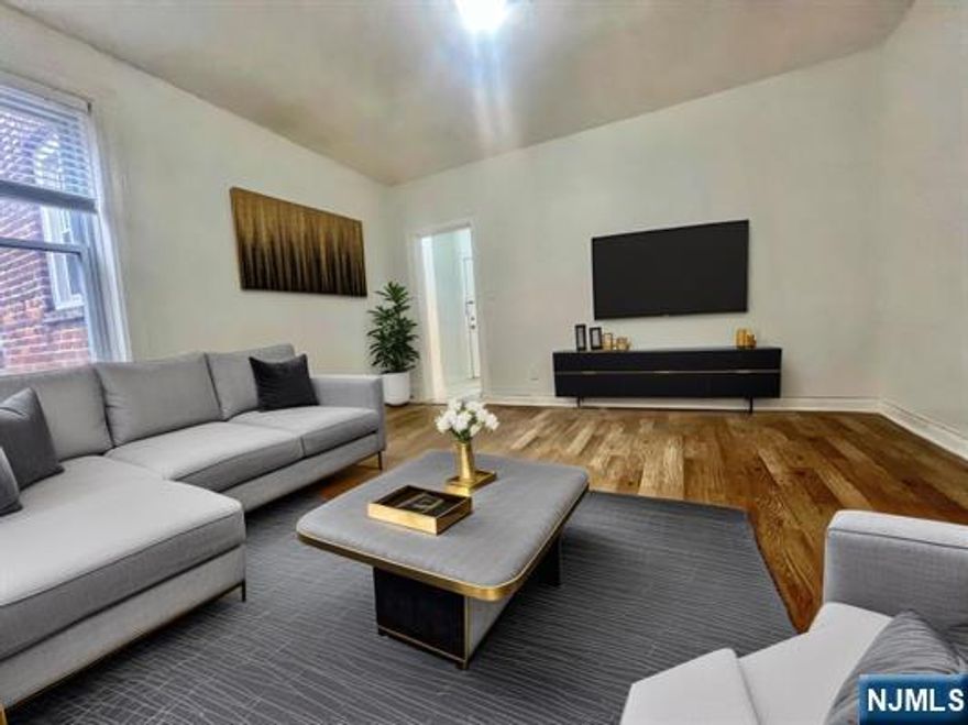 Commuters dream: recently updated 1 Bdr, 1 full bath, spacious eat in kitchen right on Blvd East . The location offers easy access to NJ Transit transportation and free ferry bus for a quick commute to NYC. Plenty of street parking, in-building elevator, washer and dryer Heat, hot and cold water included in rent.