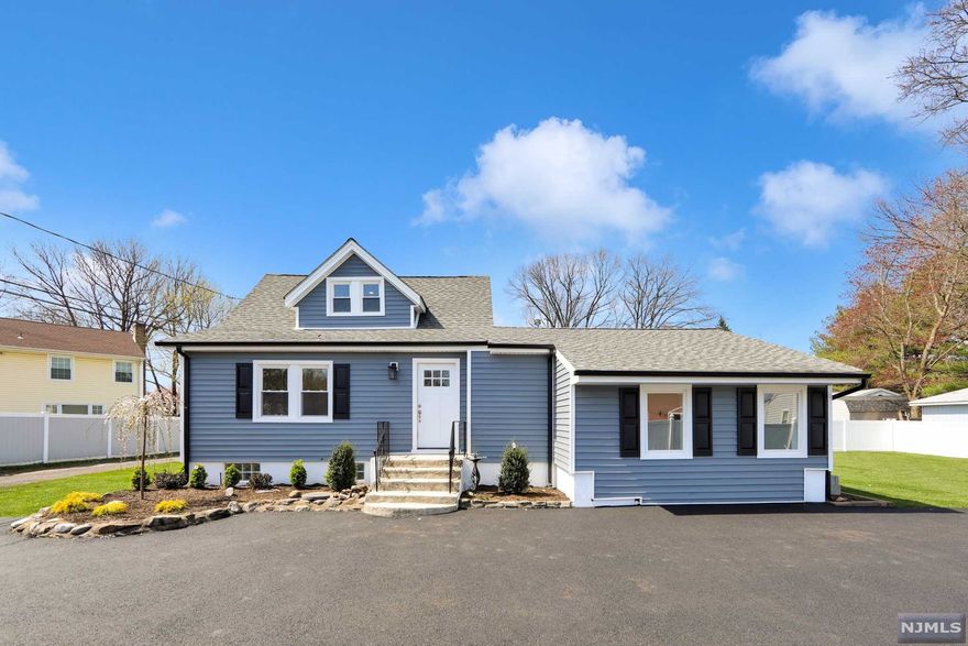 What a find! Completely renovated 4 bedroom 2 full bathroom home in the heart of Paramus... walking distance to the town pool, Midland Elementary & Westbrook Middle Schools! You will be impressed from the moment you walk into this charming home. Shadowbox moldings and trimmings throughout the living and dining rooms. Brand new kitchen with white cabinets, black granite countertops, and Stainless Steel appliances. 2 spacious bedrooms & brand new bathroom downstairs and 2 bedrooms and another brand new full bathroom upstairs. HUGE DRIVEWAY that has been freshly paved with room for multiple vehicles to park plus a detached single car garage. Great sized yard that has been partially fenced in with privacy fencing and beautiful new landscaping and plantings plus an unfinished basement. Central Air, GENERATOR, new siding, and so much more. Paramus is home to SUPER LOW TAXES, easy commuting, and excellent schools and a great sense of community.