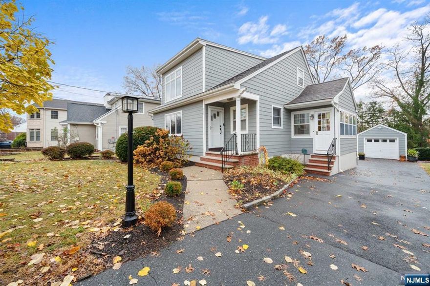 Welcome to this beautifully updated home in the desirable Allwood section of Clifton, NJ, offering a perfect blend of modern convenience and timeless charm. The first floor features a cozy living room, a beautifully remodeled modern eat-in kitchen, a full bathroom, and two spacious bedrooms. On the second floor, you'll find two additional bedrooms, a full bathroom, and a versatile office space. The walkout basement is fully finished, providing a large recreation room and a convenient half bathroom. The backyard is a true gem spacious and perfect for outdoor gatherings and includes a detached garage for added convenience. Located close to schools, parks, and NYC transportation, this home offers both comfort and accessibility.