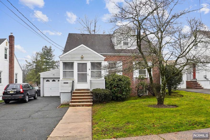 Charming Cape Cod nestled on level lot in desirable Pleasantdale section of town. Enter into covered vestibule that leads to LR w/HW under the carpet. The main level also features large formal dining room (could be 5th bedroom) w/dbl closet & HW floors. A main level bedroom, full bath & eat in kitchen w/newer cabinets, some updated appliances & large window that over looks back yard. The upper level features large hallway w/wall of closets--makes for great storage, a large primary bedroom w/dbl closet & walk in closet, a second bedroom w/walk in closet & a small third bedroom. The basement level features, open rec room w/bar, laundry room, full bath, workshop & more. The current owners have owned this property since the 1970's & got water in the basement twice--most recently during Ida due to power outage--they have had the lower portion of the walls removed & had everything cleaned--they are not replacing the sheet rock. There are additional sump pumps & French drain--Great oppt.