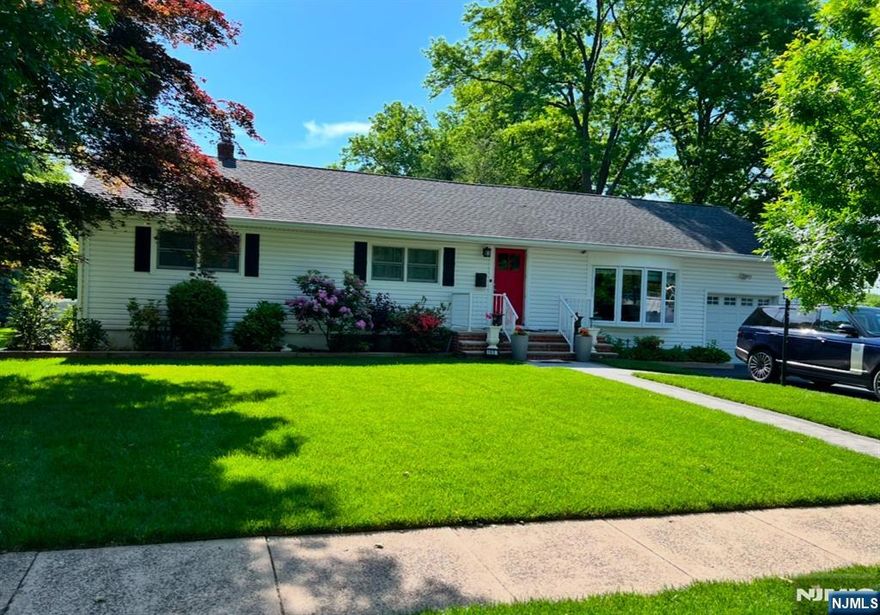 Beautiful 2 BR Ranch house with 2 full bathrooms and a nice size Guest Room that can also be used as an office. This well cared home offers an updated Center Island stainless & granite EIK with access onto a new deck & fenced yard. Home is in excellent condition and offers hardwood floors throughout, central a/c, a large primary BR walk-in closet with an attached garage offering extra storage & electric door. Room size is plentiful with a combo living room and dining area along with a large recently finished basement with a new full bathroom and recessed lighting. This corner home has great curb appeal, beautiful property. large driveway and a fenced in backyard. A great location in a beautiful neighborhood next to the Paramus HS Sports complex and close to everything this wonderful community has to offer... Tenant will be responsible all utilities, lawn cutting along with snow removal. Landlord requests credit report, three-month documentation of income, interview and would consider one pet under 30 pounds.