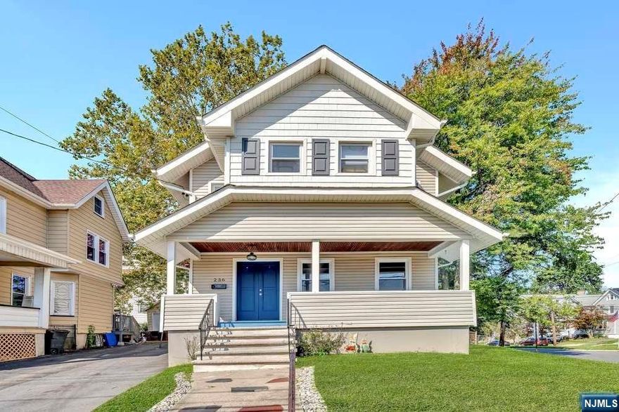 This beautifully renovated colonial offers 5 bedrooms and 2.5 bathrooms. Amazing location close to Bloomfield train station and Garden State Parkway. The open floor plan on the first level is perfect for today's lifestyle. Updated gourmet kitchen with stainless steel appliances, granite counters and white custom cabinetry. Living room, formal dining room, and a renovated powder room complete this level. The second level features a full hallway bathroom, 4 bedrooms, including the master bedroom with master bathroom. The finished attic features high ceilings, a bedroom and an open space which can be used as an office or play room. Renovations include newer thermal windows, siding, roof, driveway, updated electrical panel, newer water heater, and furnace.