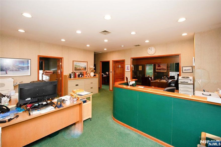 Elevate your business presence with this thoughtfully designed office space for rent in the vibrant heart of Fair Lawn. Perfect for small businesses, medical professionals, or private practices, this versatile suite blends functionality with professional appeal. The layout features two private offices (approx. 11x11 and 11x14 ft.), complemented by a spacious 14x16 ft. open reception and secretarial area that creates a warm, welcoming environment for clients and staff alike. Additional highlights include a dedicated copy room, a private bathroom, and a separate entrance that enhances privacy and convenience. The unit also offers up to nine parking spaces, ensuring seamless access for employees and visitors. Ideally situated in a prime Fair Lawn location, this exceptional office suite provides the perfect balance of professionalism and practicality to support and grow your business.