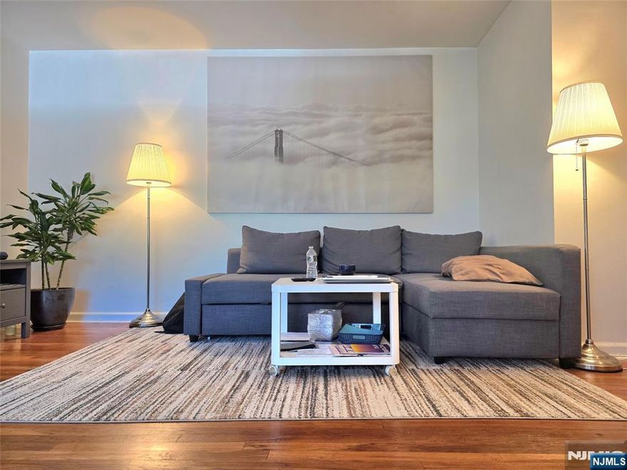 Beautifully maintained and extra-large 1-bedroom condo just 5 minutes from Main Street, close to top restaurants, library, schools, and NYC commute. Features a welcoming foyer, bright living room, dining area, kitchen with pantry, and a large bedroom with a full wall of closets. Includes one garage parking space. Currently tenant-occupied month-to-month at $2,100 with option to stay â€” ideal for investors or owner-occupants. Donâ€™t miss this rare find in the heart of Fort Lee!