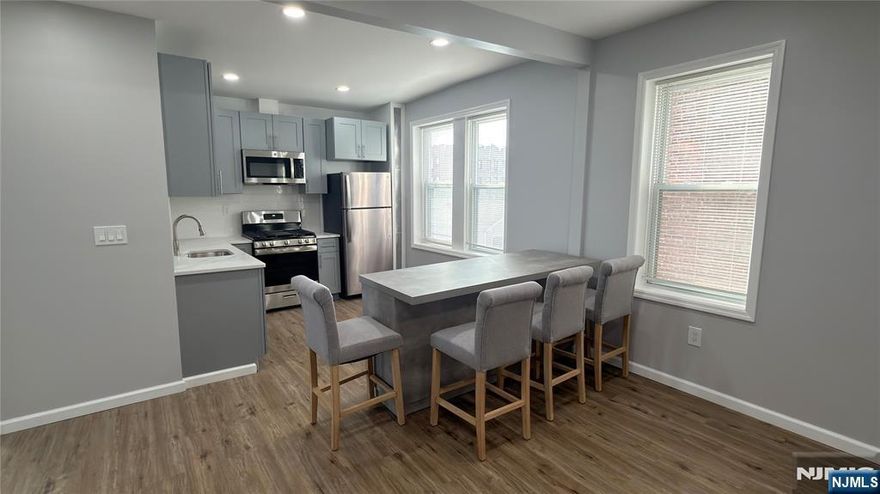 Come see for yourself and fall in love with lovely newly remodeled 694 SQFT of open concept living room/dining area, kitchen and bathroom. The bedroom offers spectacular NYC skylight views to enchant your dreams. The renovations include new kitchen, new appliances, new bathroom, new electric, new laminate flooring. The monthly HOA is $353.71 and it includes heat, water, hot water, insurance, security, and common areas. It does not include sewer and taxes, cooking gas and electric. Located in the heart of Union City with easy access to Bergenline Ave shops, cafes, restaurants, banks, local & New York transportation, schools, houses of worship, supermarkets, a stoneâ€™s throw to Edgewater, Hoboken, and NYC. This condo will be delivered vacant, so donâ€™t wait before itâ€™s gone!