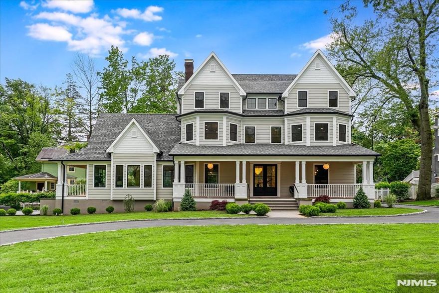 Set on a huge, lush property, in the coveted Estate section, this exquisite home has been fully renovated, expanded and updated. Meticulously restored original details blend seamlessly with the highest level modern luxury to create your dream home. High ceilings and banks of oversized windows fill the rooms w/sunlight. The scale and flow throughout the 1st floor is perfection - whether entertaining on a grand level or savoring a cozy evening at home. The gorgeously appointed Kitchen features stainless, designer appliances, walk-in Pantry and oversized island w/breakfast bar. The Great Room is just that, w/cathedral ceilings, oversized windows and a wall of sliding glass out to the covered deck and grounds. The formal Dining & Living Rooms are elegant but inviting. A large private Den w/its own Fireplace offers additional options. Upstairs, all 6 Bedrooms have their own Full Bath, w/timeless finishes & luxurious touches. The Primary Suite features 2 Walk-in Closets, another Fireplace, and enormous en suite Spa Bath w/dbl vanity, soaking tub, multi-jet, rainhead Shower & separate WC. The Finished Basement includes a potential nanny/in-law suite with separate entrance & Full Bath, as well as rooms for gym, play and even a Theatre space. Outside, 2 covered porches, bluestone patio, fresh landscaping w/sprinklers and .78 acre of property is the perfect setting for initimate al freso dinnrs or blowout summer barbecues. Just 2 blocks to Eagle Rock and 1/2 mile to Downtown Montclair!