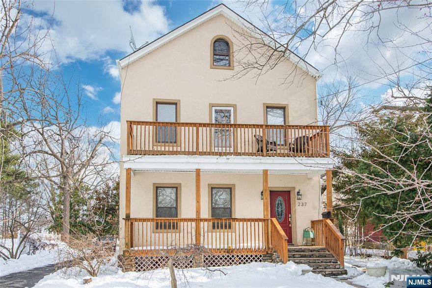 This exceptional two-unit multi-family property, set back on a deep half-acre lot, offers surprises and opportunities for owner-occupiers and investors alike! Upon entering the shared foyer, you have access to two distinct units, one on each floor, as well as a boarder apartment on the third floor. The first-floor, 2-bedroom, 1-bath unit is thoughtfully updated, featuring original molding and hardwood throughout the living area and spacious bedrooms. The large, light-filled eat-in-kitchen boasts updated appliances, countertops, and ample storage. Through the kitchen sliders, you access a deep yard with endless possibilities and a large blacktop with space for 6 cars. The second-floor features a freshly painted 2-bedroom, 2-bath unit with a modern kitchen and a bonus space perfect for an office or den off the primary bedroom. The third floor is currently configured as a boarder unit with 1 bedroom and 1 bath, and could be easily combined with the second-floor unit or remain an income-generating boarder apartment. Recent upgrades include 2 new HW heaters, new furnace, and chimney liner in 2023/24. Don't miss this fantastic opportunity to own an income-producing property and/or to live "rent free" as an owner!