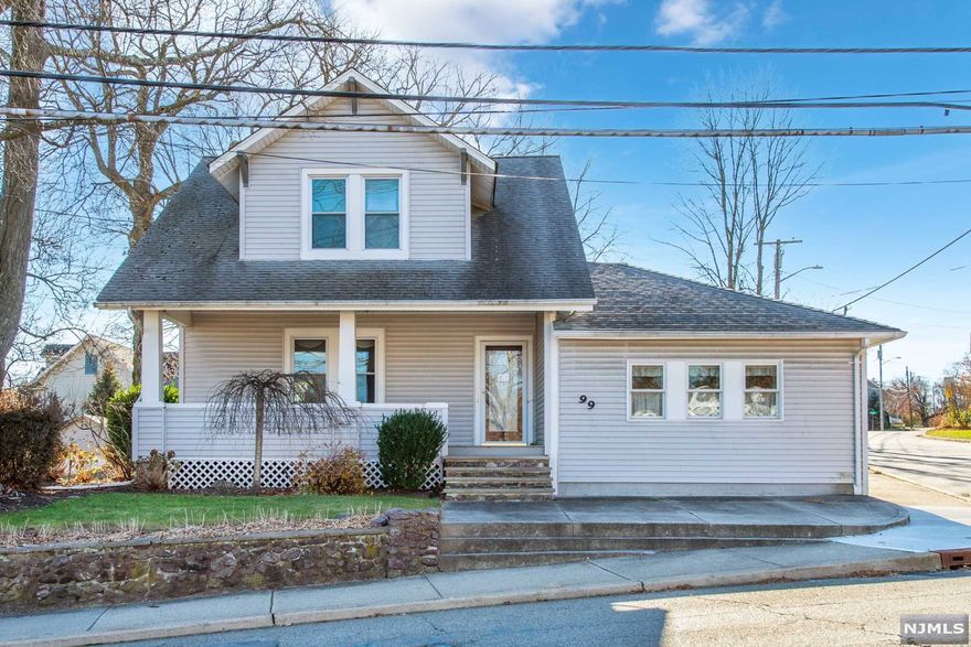 Welcome Home! Expanded charming Colonial, all large rooms and well maintained. Home features: inviting front porch, high ceilings with formal living and dining room. Large eat in kitchen. Incredible opportunity with huge bonus room: perfect for recreational room, office and/or in- law suite. All oversized bedrooms with large closets, full finished basement and crawl space for storage. Hardwood floors, newer windows, updated systems, lots of natural light, private yard with rear circular driveway for convenience, huge 2 car garage and beautiful gardens. Great location. Minutes to shopping, restaurants, down town, major highways and NJ Transit Bus and Train Center.