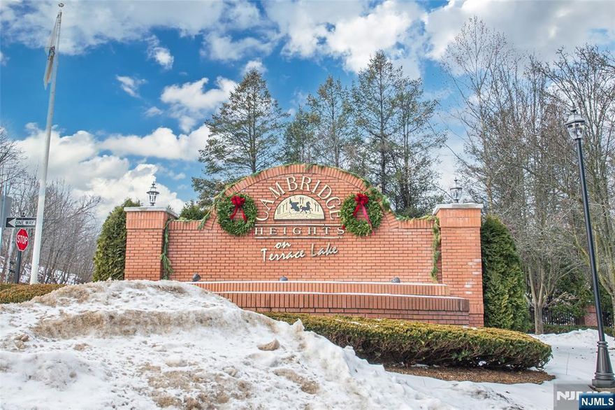 Call Reiley Phelan for all showings and info 201-951-4877! Welcome to this spacious multi-floor condominium offering over 1,600 square feet of comfortable living space in the sought-after, amenity-rich, Cambridge Heights community. The ground floor entry vestibule and foyer leads to the second floor main living level featuring an open-concept kitchen, dining, and living area highlighted by a cathedral ceiling that creates an airy, light-filled atmosphereâ€”perfect for both everyday living and entertaining. Overlooking the main living space is a versatile loft-style den, ideal for a home office, reading nook, or additional lounge area. The condo includes two generously sized bedrooms and two full bathrooms, providing privacy and flexibility for residents and guests alike. Enjoy the benefits of a gated development offering a clubhouse with exercise room and a beautiful outdoor in-ground pool, perfect for relaxing and socializing. Conveniently located near Route 23, this home offers easy access to commuting routes, shopping, dining, and all the conveniences you could wantâ€”truly living close to anything your heart desires! STAIR ASSESSMENT HAS BEEN PAID IN FULL BY SELLERS!