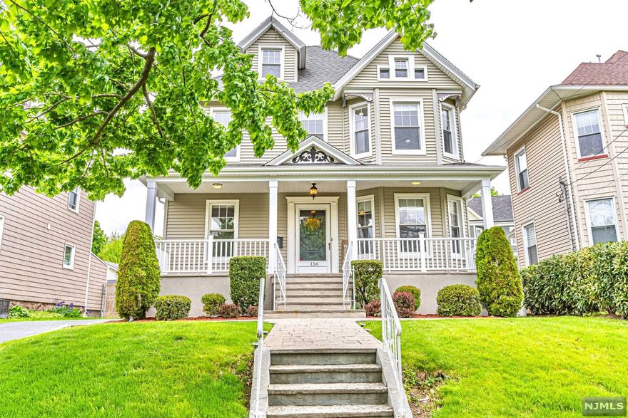 **RUTHERFORD NJ** THE PRIDE OF OWNERSHIP! WELCOME TO 156 ORIENT WAY. A METICULOUSLY MAINTAINED CENTER HALL COLONIAL ON ONE OF RUTHERFORD'S MOST DESIRABLE TREELINED STREETS AND ON AN OVERSIZED LOT! A SPECTACULAR AND LARGE HOME DESIGNED FOR CREATING FAMILY MEMORIES AND ENTERTAINMENT ! THE INSIDE OF THIS HOME OFFERS A BEAUTIFUL WOOD STAIRCASE AND FLOORS, 4 LARGE BEDROOMS, A FORMAL DINING ROOM, A LARGE MODERN EAT IN KITCHEN GRANITE COUNTER TOPS AND A CENTER ISLAND, STAINLESS STEAL APPLIANCES, A LARGE FAMILY ROOM, A LG BATHROOM WITH WHIRLPOOL TUB AND STAND UP SHOWER, A HALF BATH WITH PORCELANOSA TILED WALL, FRESHLY PAINTED, FINISHED BASEMENT AND SO MUCH MORE! DID WE MENTIONED THE NEW LEMONADE FRONT PORCH, THE NEW MULTILEVEL REAR TREX ENTERTAINMENT DECK, THE WALK UP ATTIC WHICH CAN ADD ADDITIONAL LIVING SPACE / ROOMS, CENTRAL AIR CONDITIONING , FENCED IN YARD, AND A MAINTENANCE FREE EXTERIOR? JUST BLOCKS AWAY FROM A DIRECT NYC TRAIN LINE AND DOORSTEP BUS LINE. GREAT SCHOOLS !