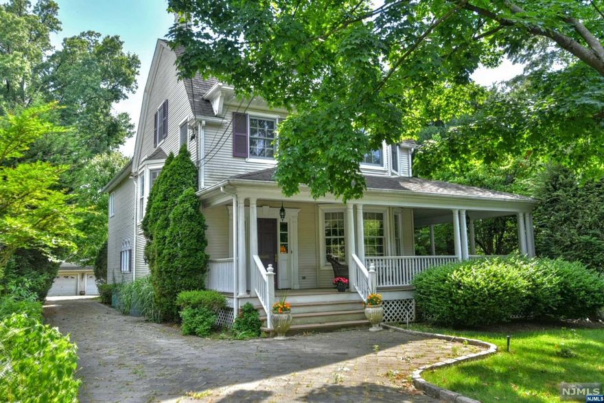 Welcome to beautiful Park Ave in Leonia! With 3500 square feet of living space on 1/3 of an acre, this grand Victorian style colonial will be sure to please the most discriminating buyer. The home boasts a wraparound lemonade porch, 4 fireplaces, exquisite molding & trim work throughout. The 1st floor has a perfect flow for large gatherings throughout the year with a custom, one of a kind kitchen, extra-large dining room & a grand family room. The second floor features a huge primary bedroom suite with tray ceiling & a fireplace, consisting of a dressing room with a walk-in closet, primary bathroom & french doors to a private deck overlooking the rear yard. Three additional bedrooms and a laundry room complete the second floor. Close to transportation & easy access to NYC. Come make this house your home!!