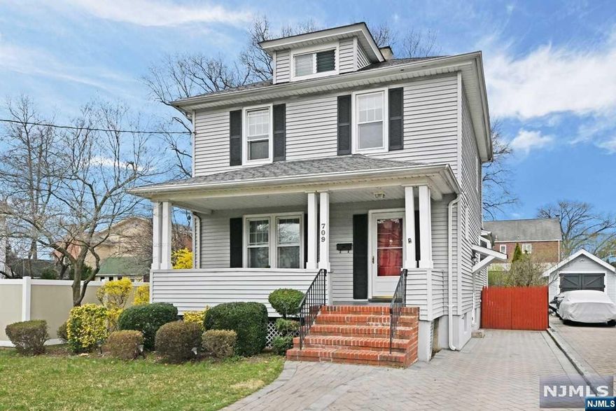 Move in ready, updated & expanded colonial w/large 125 deep backyard in heart of desirable Maywood NJ! Charming throughout w/original millwork, built ins & hardwood flrs! Features include relaxing front living rm w/decorative fireplace, large formal dining rm w/hardwd flrs & chair rail molding, large updated kitchen w/extra cabinets/pantries, ample granite countertop space, & informal breakfast dining area! 1st flr half bathrm! Also fabulous back family rm addition w/vaulted ceiling & skylights - perfect for your evenings enjoying TV! 3 BRs on 2nd flr plus updated full bathrm! Large finished bsmt for Rec Rm, Play Rm, Gym, home office & more - great extra living space! Terrific private backyard w/large deck & great Gazebo - ready for your summer BBQs & gatherings! All this & great curb appeal w/relaxing front porch & paver driveway, makes a fabulous place to call your new home! All easy walking distance to schools, NYC bus, & Maywoods famous downtown shopping section! Dont Miss !