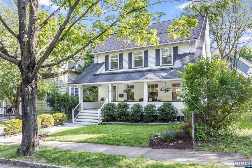 Completely updated throughout just 6 years ago, this sunny, inviting Montclair classic colonial checks all the boxes! The deep, inviting front porch is the perfect place to gather on a warm summer day. The gas FP w/original built-ins welcomes you into the open flow LR to DR to updated Kitchen, w/loads of cabinetry & granite counter. Updated Powder Rm & walk out to the backyard completes the 1st floor. Upstairs, 4 Bedrooms and a large, updated Full Bath on the 2d floor. The 3rd floor holds a spacious Primary Suite, w/updated Full Bath and walk-in Dressing Area/closet. The basement is completely finished w/Rec Room, Office, Storage, Laundry and another updated Powder Rm. The backyard is lush and private w/large shed for bicycles & gardening supplies (or maybe it's a playhouse waiting to happen!). New windows, roof, hot water, heat, central air, etc. just six years old. All this on a sweet, tree-lined street .8 mile to NYC train station, .9 mile to Mtclr Center. Checklist complete!