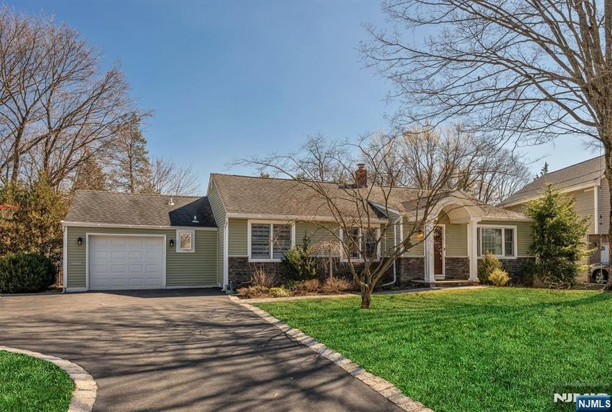 Welcome to this sun-drenched, move-in-ready 3 bedroom 3.5 bath ranch offering the perfect blend of modern updates and one-floor living. The main level features an open-concept living/dining area with charming rustic beams, an eat-in kitchen with granite countertops, SS appliances, and an expansive great room boasting vaulted ceilings, convenient half bath and a cozy gas fireplace. The primary suite includes a walk-in closet and spa bathroom, two additional spacious bedrooms and an updated bathroom complete the main living space. The chic, finished lower level offers versatile space for a home gym, recreation, and laundry. Step outside to your private backyard paradise, complete with a modern inground pool and patio - ideal for summer entertaining. Experience everything Ho-Ho-Kus has to offer in this impeccably maintained home!