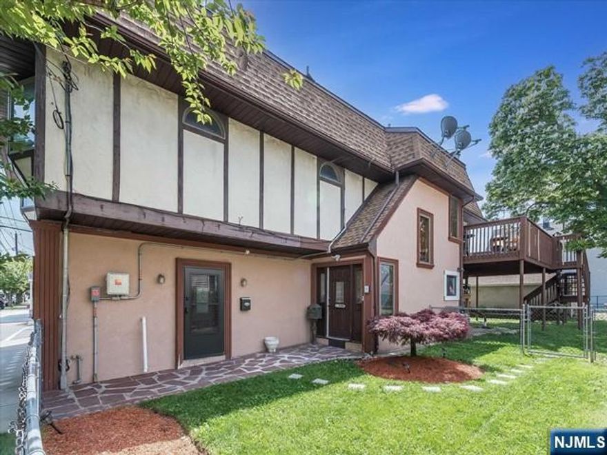 Welcome to This Unique and Spacious Gorgeous 2 Family Home. This Home has a Total of 6 Spacious Bedrooms and 5 Full Bathrooms. The First Floor has been Completely Renovated with Open Concept Living Room, Dining Room, Modern Kitchen,3 Bedrooms,2 Full Bathrooms, Central Air and Forced Hot Air. Master Bedroom has Full Bathroom Suite. The Second Unit Has Gorgeous High Vaulted Ceilings and Gleaming Hardwood Floors Throughout. There is an Open Concept Living Room, Dining Room, and Huge Kitchen with Stainless Steel Appliances and Fire Place. There are 3 Spacious Bedrooms, and 2 Full Modern Bathrooms. The Second Unit Also offers a Bonus Loft Area and a Huge Deck off of the Dining Room. There is Washer/Dryer Hook up in the Second Floor Bathroom. Newer Central Air and Forced Hot Air. The Basement is Finished with a Full Bathroom and Separate Entrance. This is a Corner Lot with a Driveway and 2 Car Garage. Brand New Roof 2024 and Solar Panels. 20 Min from NYC and GWB.