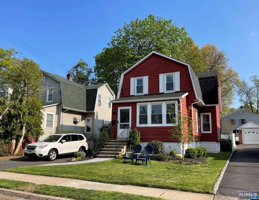 Lovely colonial home located in a great street in the heat of Dumont. Enter the foyer into the large sunny living room and formal dining room with slider to the deck landing, patio and private fenced in back yard. The kitchen is updated with stainless appliances and newer country sink. There is a powder room and laundry on the 1st floor as well. The 2nd floor features a master bedroom and 2 addit. bedrooms. There is also a nice full bath. The basement has a high ceiling and is waiting for your finishing touch. Updates include Patio and sliding glass door- 2020. New walkway and driveway widening-2021. Dish washer, stove and refinished hardwood floors- 4 yrs old. Roof 9 yrs old. The electric and plumbing were updated by the previous owner about 5 yrs ago.