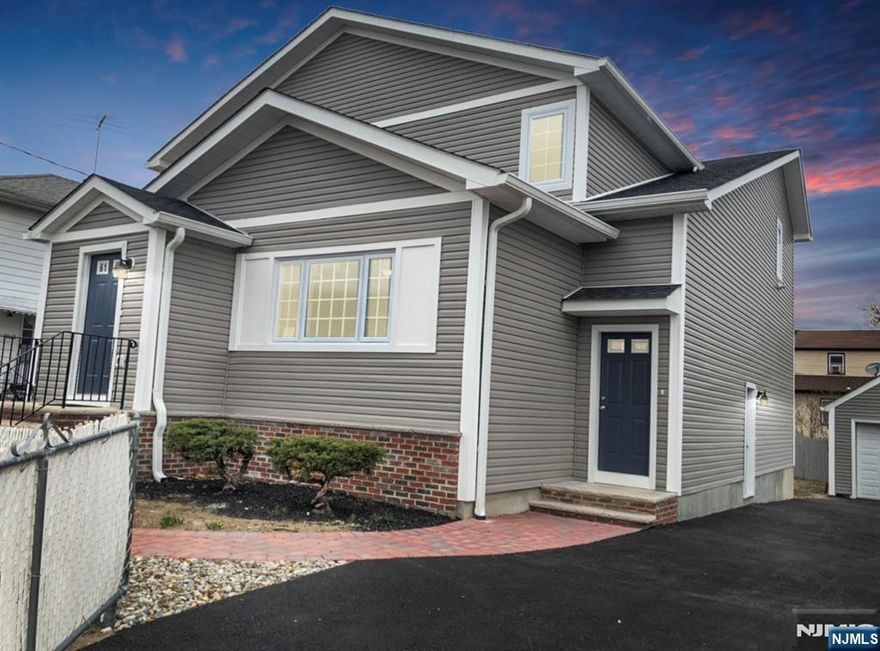 Bordering Hasbrouck Heights/Wood Ridge. RECENTLY BUILT DESIRED TOP UNIT, BRIGHT & OPEN concept w/ hardwood floors and recessed lighting throughout! Modern day living. COMES PARTIALLY furnished w/ two 75" mounted Smart Fire TV's, couch, rugs, art work, king bed + bed frame. Designer gourmet Chef's kitchen w/ QUARTZ countertops + custom backsplash. Custom Cabinetry + Custom Pendant Lights. SS appliances. PRIMARY bedroom w. EN SUITE BATH + HUGE walk in closet. All bedrooms have large closets. Central A/C + Heat. Comes with SECURITY DOORBELL exclusively for tenant. Massive backyard! IN-UNIT LAUNDRY. Plenty of 1 way street parking. EZ access to transportation. PET FRIENDLY 1 time fee $350 per pet (under 25lbs). *Xtra storage in large attic AT NO ADDITIONAL COST*