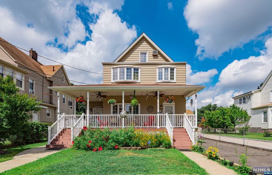 !! THE INCOME PRODUCING 2 FAMILY HOME YOU HAVE BEEN LOOKING FOR can be your oasis today! Relax on your wrap-around porch ..... or entertain on the spacious deck, patio & pool!! Check out this Perfectly located income producing opportunity in one of the most desired areas of East Rutherford. This multi-family home is walking distance to the Rutherford Train Station offering you easy & fast transportation options to New York! Nearby the American Dream Mall, Sports Centers, Rt 3, Rt 17. This charming home includes a kitchen, living room, a dining room, 2 bedrooms, and 1 full bath on the 1st floor. In addition, its Second floor includes a kitchen, dining room, living room, 3 bedroom, and 1 bathroom. And there is a full basement with 1 bedroom & full bathroom. 2 Car detached garage with additional up to 6-8 parking spots. Dont miss out on this opportunity