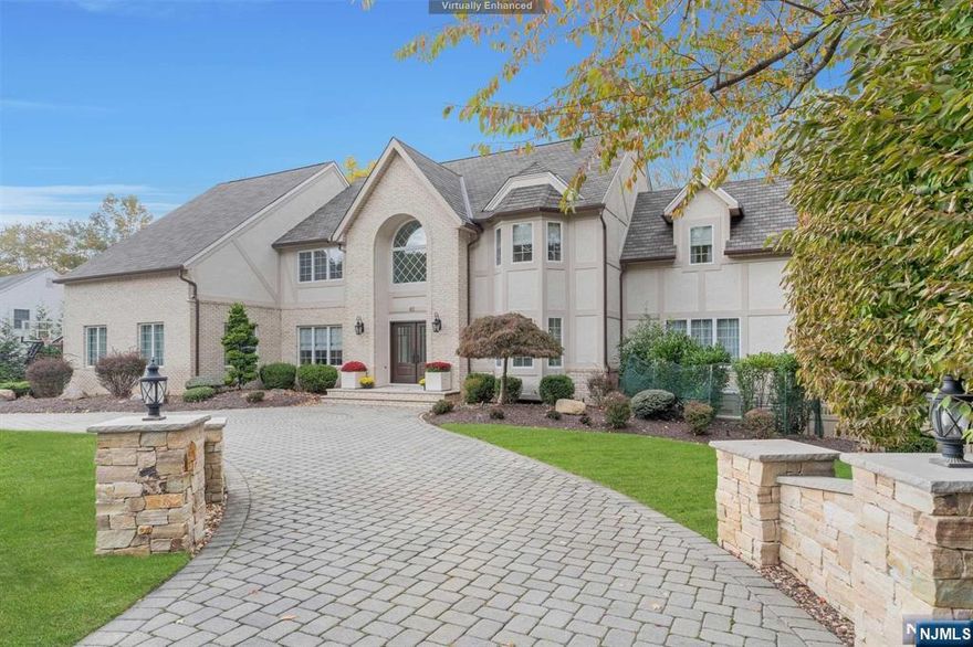 Fardale Colonial on cul-de-sac Move-In Cond new kitchen and baths, crown moldings, backyard vacation oasis w/outdoor kitchen built in pool w/waterfall, covered/open paver patio, separate water feature, (Hot Tub AS IS) covered area w/TV, magnificent entry foyer with beautiful staircase to second floor remote control chandelier radiant heat floors in foyer and gorgeous renovated kitchen with all high end stainless steel appliances, lightening charging station for all electronics, center island w/seating fridge drawers and built in microwave plus separate eating area, sliders to large deck. Kitchen opens to beautiful family room with two story fireplace separate back staircase to the 2nd floor. 1st floor also boasts formal living room formal dining room, office w/built ins and sun room. The 2nd floor hosts a Primary bedroom and primary bathroom, sitting area and Fireplace, 3 additional bdrs and Bath Fin walkout basmt w/ensuite kitchenette fam rm walkout2pool 2car gar+ elec lift