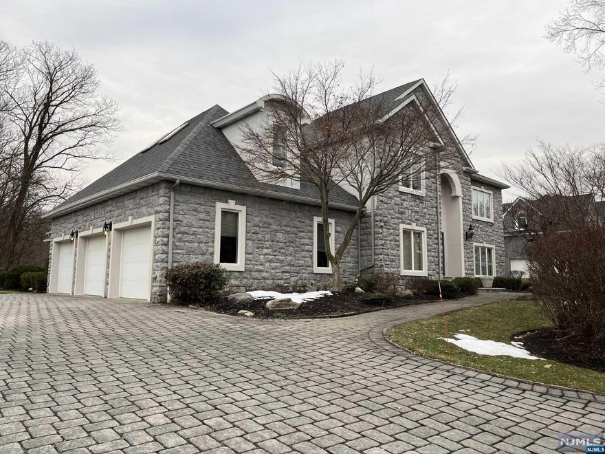 Prime location in Rio Vista Estates. Set on approximately 1 acre which backs to parkland, this custom built 5 bedroom home has been meticulously cared for. It is light & bright with an open feel & freshly painted. Grand 2-story entrance foyer with sweeping circular staircase, formal living & dining room, 2-story great room with fireplace and a wall of windows overlooking the property. Kitchen is perfect for the chef of the family & has an entrance to the paver patio & yard. First floor has a bedroom (or den) with full bath, a powder room & laundry. Upper level offers a gracious primary suite with a large sitting room & king-size bedroom area with high ceilings & lavish bathroom. In addition there are 3 bedrooms, 2 being ensuites. Features include 3 car garage, security system, paver driveway, new generator, newer roof & a/c & a poured concrete foundation. Rio Vista amenities includes clubhouse, gym, outdoor pool, tennis, pickleball, basketball & playground.