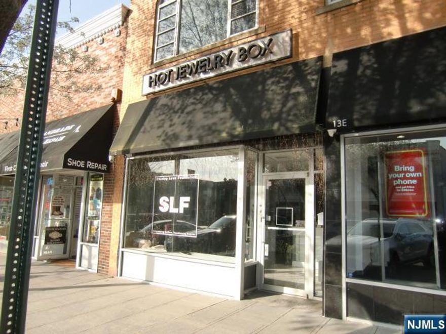 Excellent location retail store on prime East Palisade Avenue location (Present Tenant, Hot Jewelry Box); +/- 1,300 square feet of updated 1st floor retail space + bonus of +/-600 square feet of 2nd Floor showroom, retail, office or storage space with 12'+ ceiling height and ceramic wood plank tile flooring; Stairway up to 2nd Floor at rear of store; Base Year 2026 Real Estate Taxes and water included in rent; Tenant pays 15% annual real estate tax escalation increase each year over Base Year 2026 RE Taxes thereafter; Store has it's own heat and central a/c system (new install 2022); Tenant pays their own gas & electric usage by separate meters with PSE&G; 3-months rent of final year of lease is required security deposit, Non-Negotiable; $45.00 per square foot is just for 1,300 square foot 1st floor space; 600 square foot 2nd floor space is a "bonus"; Available with 30 Day Notice to existing Tenant
