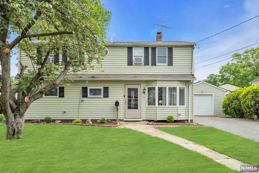 WELCOME HOME! THIS COLONIAL FEATURES A FORMAL LIVING ROOM, UPDATED WELL EQUIPPED KITCHEN WITH OPEN CONCEPT TO THE DINING ROOM WITH 2 LARGE BAY WINDOWS ALLOWING PLENTY OF LIGHT IN, A FAMILY ROOM , AN UPDATED BATH AND PLENTY OF STORAGE COMPLETE THE FIRST FLOOR. THE SECOND FLOOR FEATURES A LARGE MASTER BEDROOM WITH A WALK IN CLOSET, 3 ADDITIONAL BEDROOMS AND AN UPDATED BATH. THE EXTERIOR FEATURES A LARGE LEVEL FENCED IN BACKYARD, A COVERED PATIO AND AN OVERSIZED DETACHED GARAGE FOR EVEN MORE STORAGE. CONVENIENTLY LOCATED, THIS HOME HAS IT ALL