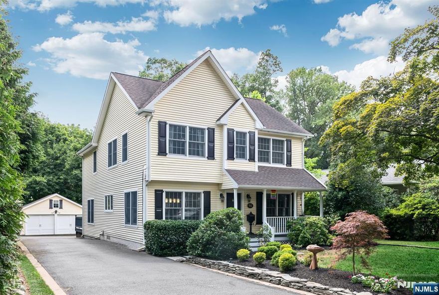 Welcome to this charming 4-bedroom colonial nestled on a quiet cul-de-sac in the heart of vibrant Allendale! Just moments from top-rated schools, Crestwood Lake, the Celery Farm, NYC train & a lively downtown filled with shops & restaurants, this home truly has it all. A picturesque front porch leads into a warm and inviting floor plan with sunlit living & dining rooms that flow seamlessly into the beautifully updated kitchen with granite counters & stainless-steel appliances. The spacious great room features high ceilings, a gas fireplace & custom built-ins with sliding doors leading to the deck & fully fenced backyard. A nearby first-floor office & full bath add convenience. Upstairs, you will find 4 generously sized bedrooms including a primary ensuite with walk-in closet and an additional renovated hall bath. The unfinished lower level offers endless possibilities. This is one you will not want to miss. Nothing to do but unpack!