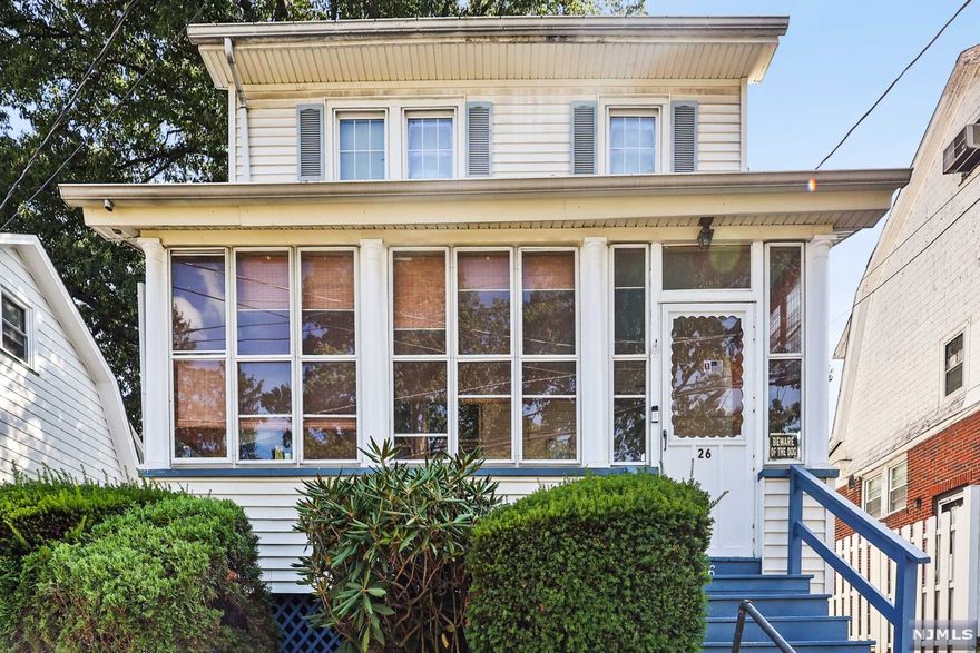 3 Bedroom 1 Bath single family home in the heart of West Orange near schools and shopping centers. Includes a detached garage and partially finished basement. Great starter home which can be easily renovated into your dream home. Needs some TLC but great potential! Under 10 minute walk to Highland Ave Station and close to major highways. Garage is being offered as-is.