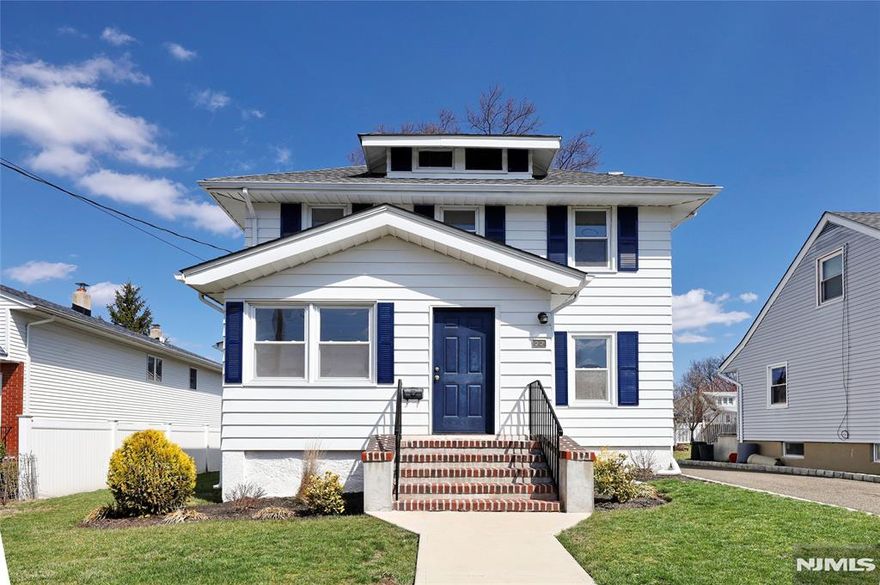 Welcome to this beautifully updated Center Hall Colonial, ideally situated in a highly desirable, non-flood zone area of town. Recent upgrades include a new roof (2019), central air (2023), fresh interior and exterior paint (2024â€“2025), and brand-new flooring (2025), making this home move-in ready. The first floor features a sunlit dining room, a spacious living room, and a fully renovated full bathroom (2024), along with a kitchen boasting granite countertops and brand-new stainless steel appliances. A convenient first-floor primary bedroom adds flexibility and comfort. Upstairs, you'll find three additional bedrooms and a second full bath, offering ample space for family, guests, or a home office. Step outside to a beautifully paved patio and a landscaped backyardâ€”perfect for entertaining or relaxing with family and friends. Located close to school, shopping, houses of worship, public transportation, and major highways. Donâ€™t miss your chance to see this wonderful home in person!