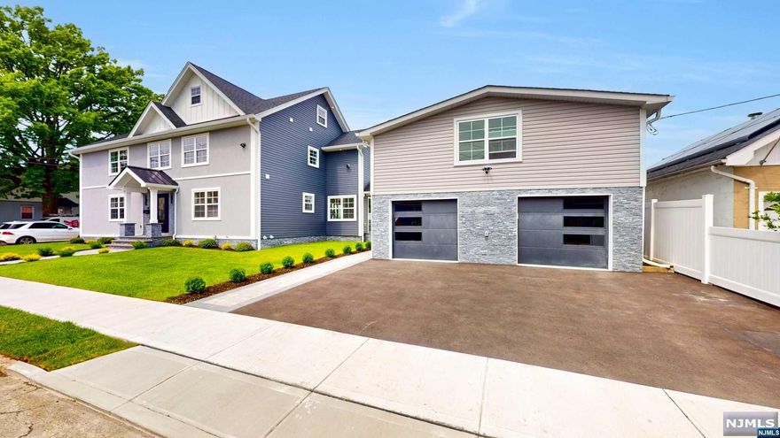 IMMACULATE, ULTRA MODERN NEW CONSTRUCTION BUILT ON THE EXISTING FOUNDATION W/PURE QUALITY IN CRAFTSMANSHIP & ATTENTION TO DETAIL. DESIGNED FOR TODAY'S LIFESTYLE, THIS FANTASTIC HOME OFFERS AN OPEN FLOOR PLAN, 4 SPACIOUS BRMS INCLUDING 2 MASTER SUITES, 4 FULL LUXURIOUS BATHS (EXQUISITE SHOWERS, SINKS, MULTI-FUNCTION TOILETS, HEATED MIRRORS, FLOORS & TOWEL RACKS), 2 HALF BATHS, FINISHED BASEMENT & OFFICE/REC RM ABOVE THE DETACHED, 2 CAR GARAGE. THIS ABSOLUTELY GORGEOUS HOME WAS RECENTLY COMPLETED USING TOP QUALITY MATERIALS INCLUDING 5/8" SHEETROCK, LIFETIME WARRANTY FABUWOOD KIT CABINETS, THERMADOR SS APPLIANCES, ISLAND W/SUPER JUMBO SLAB & MATCHING FULL BACKSPLASH & COUNTERTOPS, ALL EUROPEAN STYLE DOORS, GLEAMING WHITE OAK SOLID 3/4" FLOORS, PLENTY OF RECESSED LIGHTS, SECURITY CAMERAS, 200 AMP ELECTRIC SERVICE, TWO-ZONE HEAT & TWO-ZONE CAC. TOO MANY AMENITIES TO LIST. BRING THE MOST DEMANDING BUYER; IT'S A DREAM HOUSE AT A SUPER LOCATION CLOSE TO NYC TRANSPORTATION. MUST BE SEEN!