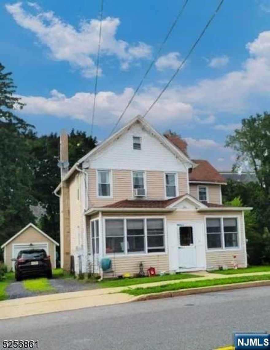 Great potential for income producing home; Newer roof on partial sections, vinyl siding &windows; utility systems split and all paid by each of the tenants. Water is hot water electric. Owner only pays gas for heat only. Excellent commuter location