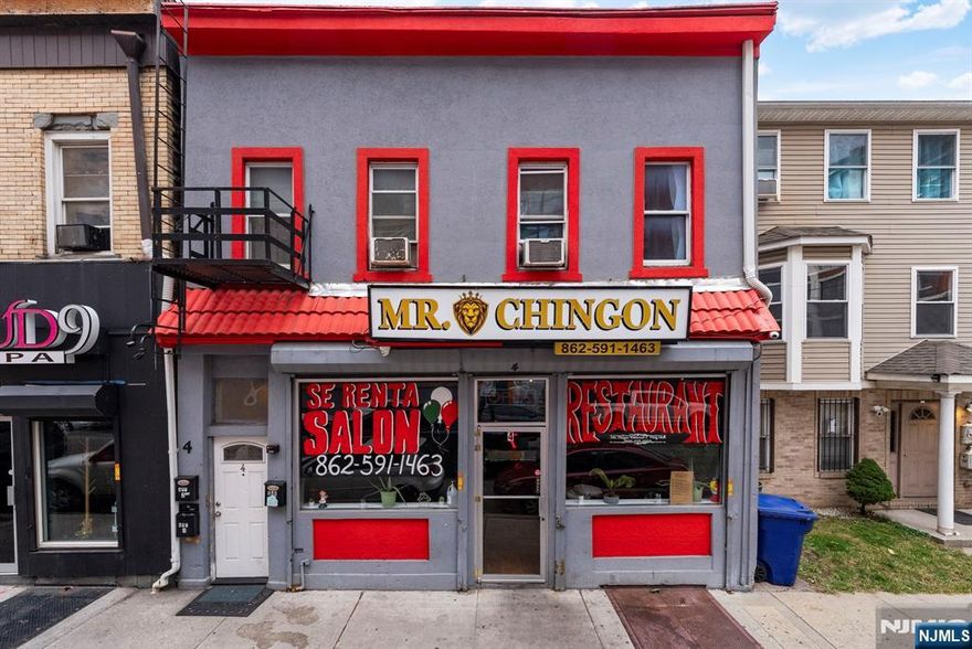 High-performing mixed-use investment property offering an over 8% cap rate in a prime redevelopment zone with exceptionally low taxes. This stabilized asset provides immediate cash flow with long-term upside. The first floor features a busy 2,600 sq ft restaurant/event hall with seating for up to 120 patrons, central air, forced air heat, and a full-length open basement currently used by the commercial tenant. The second floor includes two 2-bedroom, 1-bath residential units, each with living and dining rooms. Both apartments were fully renovated in 2018 and feature forced hot air heating. The entire building was completely renovated in 2018, including roof, plumbing, electrical, and all units, with all work completed to code minimizing near-term capital expenditures. All three units have separate utilities. Current rents are $4,500 (commercial) and $1,600 each for the residential units, with apartments rented below market value, presenting a clear value-add opportunity. Residential leases expire April and May 2026, allowing for future rent repositioning. Property is fully occupied with strong tenants. Located within a redevelopment zone, this property offers multiple exit strategies including continued cash-flow ownership, rent optimization, or future redevelopment. Ideal for investors seeking a turn-key, income-producing asset with upside potential in a growing area.