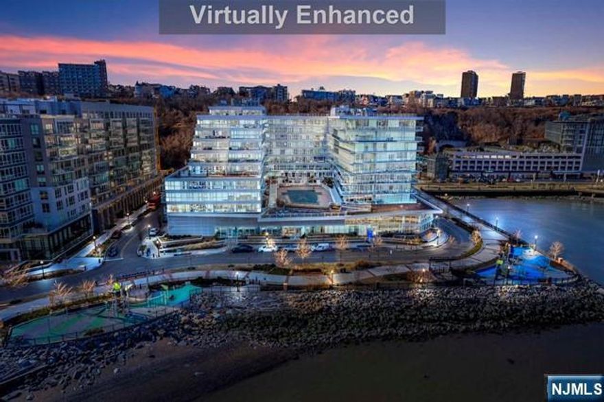 Welcome to Unit 918 at the Avora! Avora is an exclusive building closest to the Port Imperial Ferry (8 minute ride to Manhattan) in Weehawken consisting of 11 stories and 184 units. Across the street from this building is the Hudson-Bergen light rail. This unit features 2 bedrooms and 2 full bath with a deeded parking space and a 400 sq ft terrace with a direct Eastern view of Midtown Manhattan. Living at the amenity rich Avora is a lifestyle that cannot be matched. This pet friendly building features a state of the art fitness center, lounge area, viewing room, golf simulator, media room, business center, and pool with sun deck. Within walking distance of Avora, you have Wholefoods, parks and fine dining.