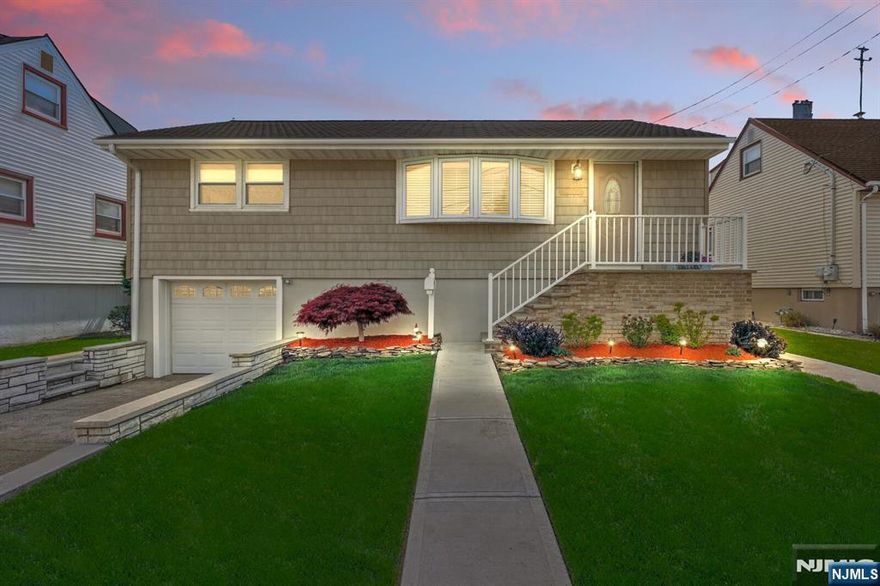 Welcome to Secaucus! Introducing 1026 Gillis Place, a meticulously kept ranch style turn-key home on the quiet north-end section of Secaucus. The home is conveniently located a few short blocks from the bus to NYC, local restaurants, shopping, schools, recreation center, Secaucus Town Pool, American Dream Mall, scenic parks, and many dog parks. The main level boasts a open concept LR/dining room, 3 bedrooms, 1 full bathroom, and a renovated eat-in-kitchen. The fully finished basement comes with a size-able rec/family area with full bath, laundry room, and access to attached 1 car garage. Equipped with both central cooling and heating. The picturesque backyard is flat, large, and privately fenced in. Come see it today and pack your bags, this home is absolutely move in ready!