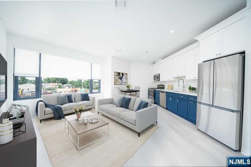 NEW CONSTRUCTION â€“ Completed in 2022, this stunning 2 Bedroom / 2 Bathroom corner unit at 12-01 River features floor-to-ceiling windows that flood the space with natural light. Spacious open-concept living/dining area and kitchen span over 1,000 sq ft. Rent includes 1 assigned surface parking space, a private storage unit, plus water, sewer, and trash. This boutique building offers just 16 luxury apartments in the heart of downtown Fair Lawn. Enjoy upscale contemporary finishes, an in-unit washer and dryer, and a secure elevator building with covered parking available. Residents have access to a lounge, fitness center, and brand new Tesla charging stations. With the NJ Transit bus stop outside, and quick access to Route 208, GSP, Routes 80, 4, and 17, commuting is easy. Only 1 mile from the Radburn NJ Transit train station and close to shopping, dining, and entertainmentâ€”this is your chance to enjoy the best of Fair Lawn living in a sleek, modern setting!