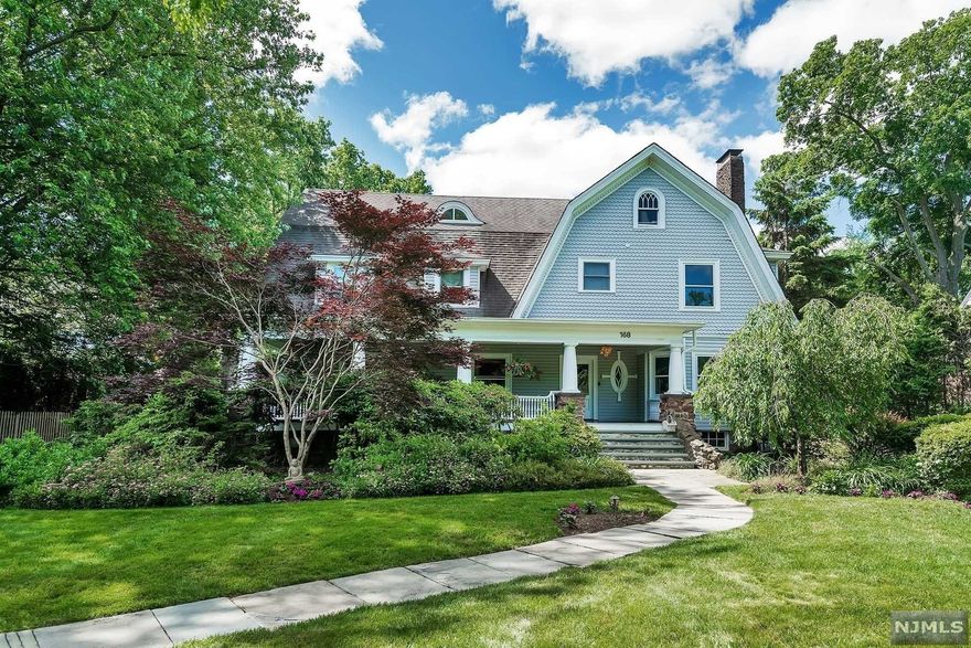 There's something incredibly special about 168 Union: nestled in the Estate Section of Montclair just blocks from the hip, bustling, downtown with its acclaimed restaurants, cafes, shops, art museum & the best movie theater, this warm, inviting home is a stunning example of a Montclair Dutch Colonial. Stately yet cozy from the front porch to the beautifully proportioned living & dining spaces to nooks for reading your favorite books. The inviting kitchen lay-out offers plenty of room for all, with outdoor access to the sunny back deck & a second covered porch. The yard is large, flat, and beautifully landscaped. The primary bedroom has an en suite with a walk-in closet. The many remaining bedrooms offer options for home office, gym, or playroom. There's a billiard room on the third floor and a private suite with 3 rooms, full bath & separate entrance on the lower level. The bus to NYC is on the corner. See property site for video, 3D tour & floorplans.