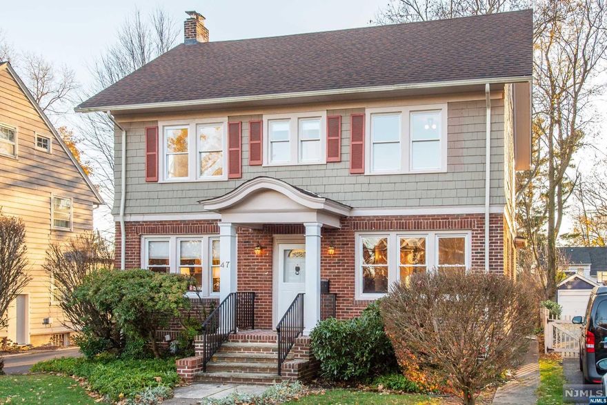 Be close to everything Montclair has to offer in this centrally located mini manse. This generously sized 5 bedroom / 3.1 bathroom classic CHC has it all and is waiting for its next owner's personal touches. First floor with generous oak-paneled living room with WBF and separate space for 1st flr office or family room. DR & Kitchen with powder room & screened-in porch complete this level. 2nd flr with three bedrooms, en suite primary bathroom & additional main bath. 3rd flr with two additional bedrooms, full bath & storage area. Mature plantings & private yard. Steps to shopping, schools, Edgemont Park & Watchung Plaza NYC direct train.