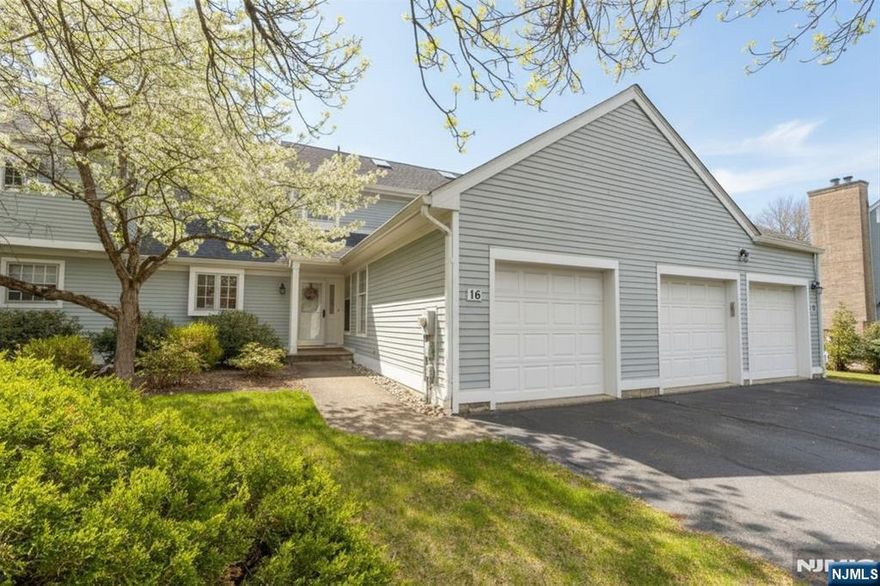 Welcome to this beautifully maintained & thoughtfully designed townhouse in a top community - where comfort, convenience, & lifestyle come together seamlessly. This spacious 3-bedroom, 2.5-bath home offers an inviting open-concept layout, with a stunning living & dining area highlighted by soaring vaulted ceilings, abundant natural sunlight, & a cozy fireplace - perfect for both everyday living & entertaining. The first-floor primary suite provides exceptional accessibility & convenience, complete with an en-suite bathroom. The home continues to impress with a private patio, attached garage, & an abundance of closet space. Enjoy year-round comfort & efficiency with a brand new two-zone central heating & cooling system, new roof, along with newer appliances. A massive basement with high ceilings offers endless potential that's ready to be finished to suit your needs & add significant value. Living here means embracing a low-maintenance lifestyle - leave the exterior maintenance to the HOA & focus on creating memories! Enjoy the community's exceptional amenities, which include the clubhouse, pool, tennis courts, park, etc. Located in a top school district & a vibrant community, this home is just minutes from parks, places of worship, renowned dining, & major highways including Routes 287, 80, & 280 - making commuting & daily errands effortless. This is more than just a home - it's a lifestyle upgrade. Don't miss the opportunity to make it yours!